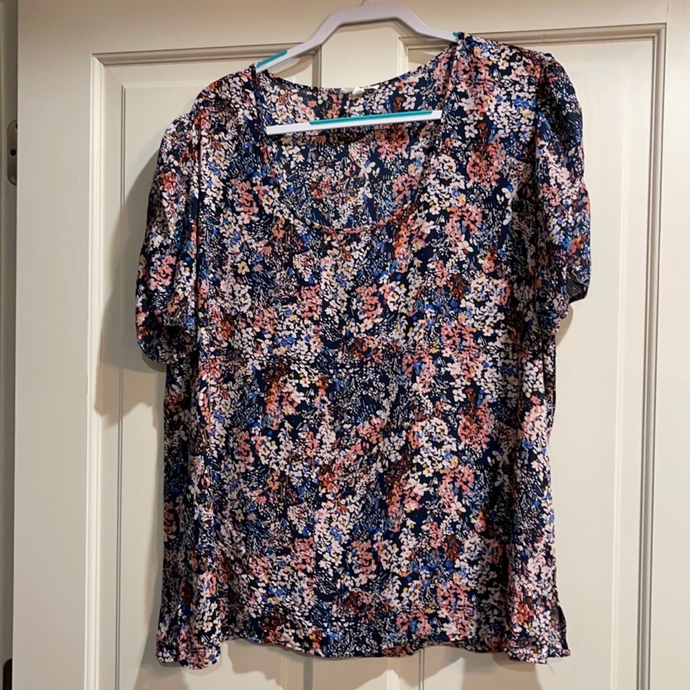 Maurices Abstract Floral Print Blouse